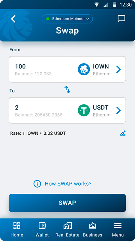 swap tokens